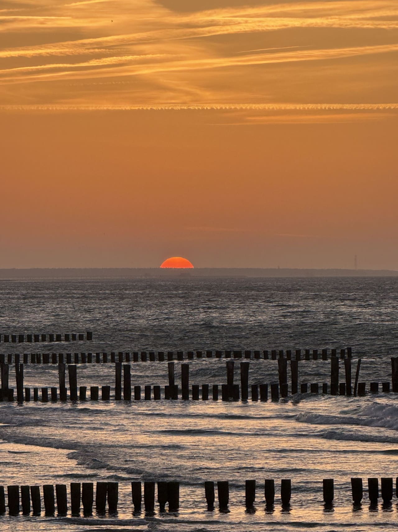 Sonnenuntergang an der Seebrücke
